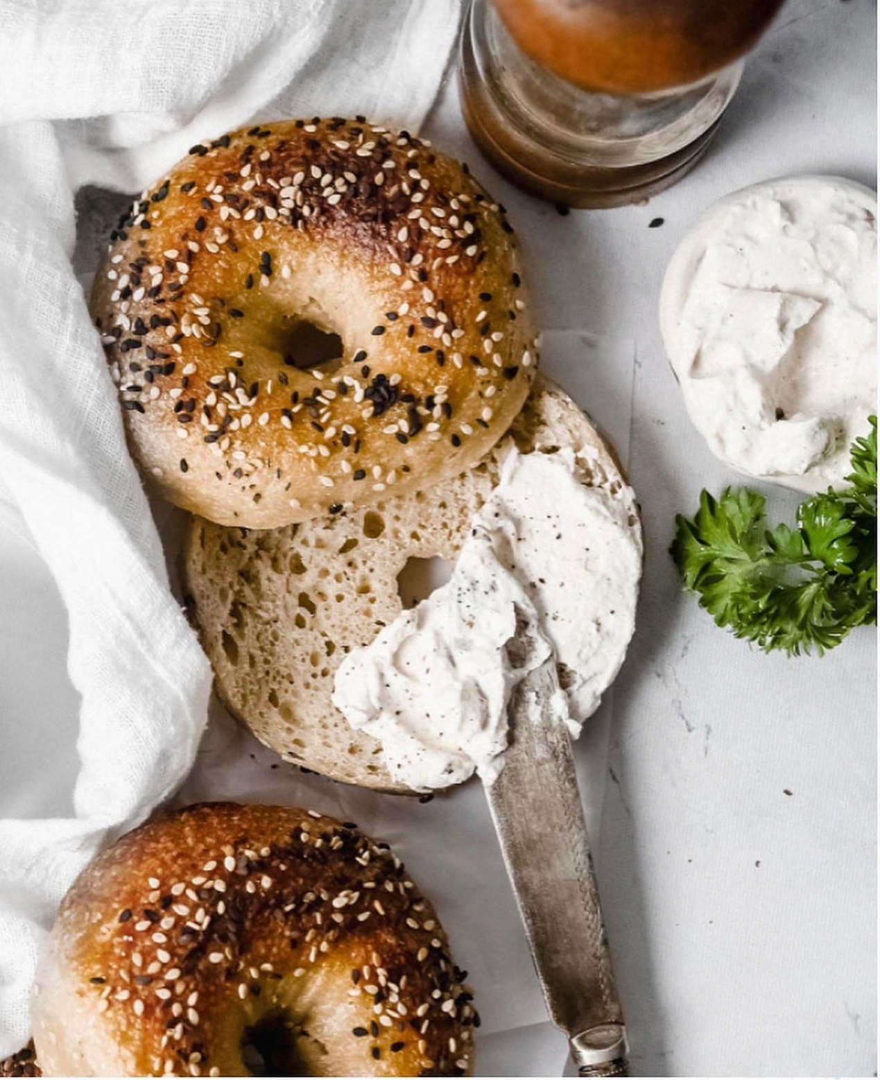 Sesame bagels