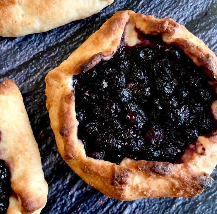 Blueberry galettes