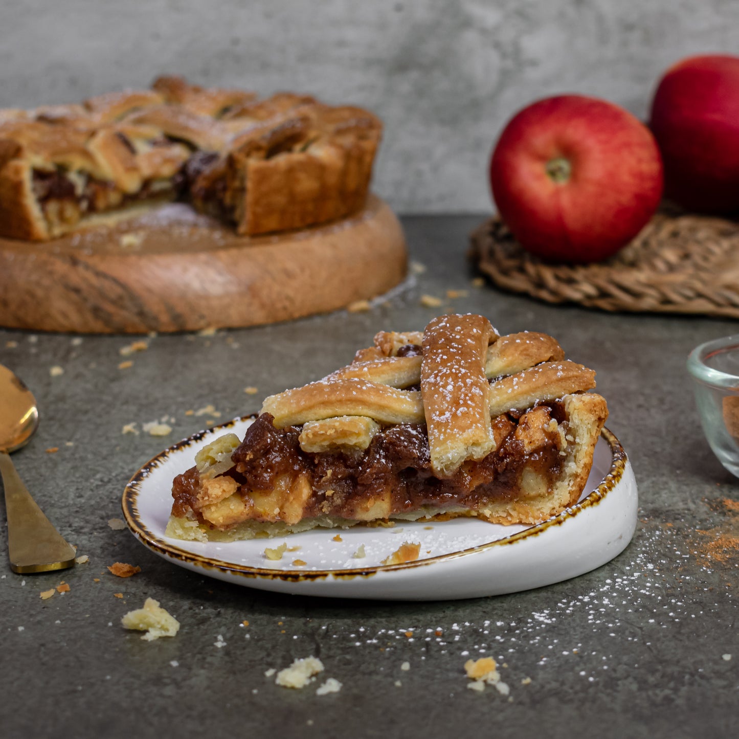 Sourdough apple pie